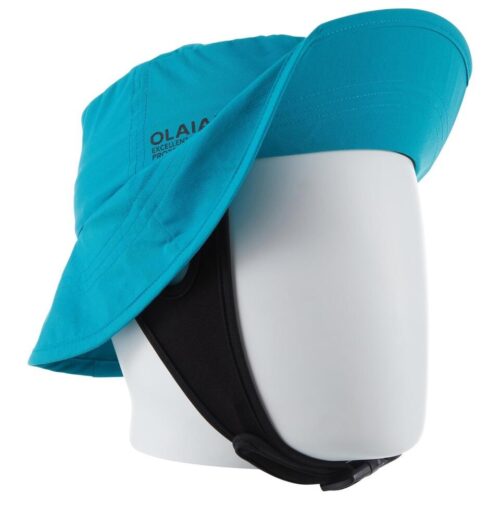 SOMBRERO SURF NIÑOS ANTI-UV UPF50+ OLAIAN TURQUESA INTENSO - Imagen 2