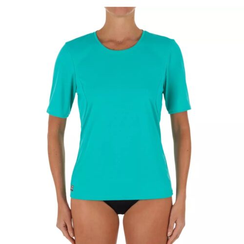 CAMISETA PROTECCIÓN SOLAR SURF UPF50+ MUJER OLAIAN VERDE