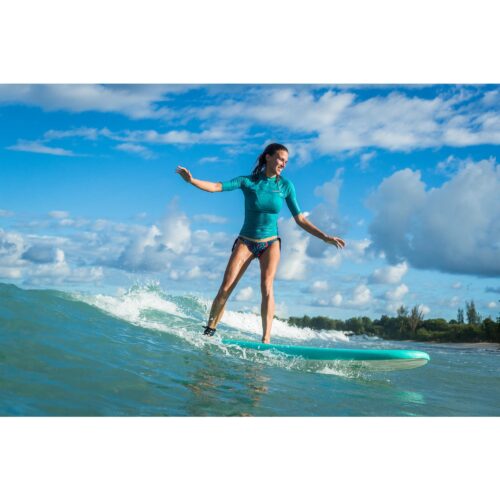 CAMISETA PROTECCIÓN SOLAR SURF UPF50+ MUJER OLAIAN VERDE - Imagen 8