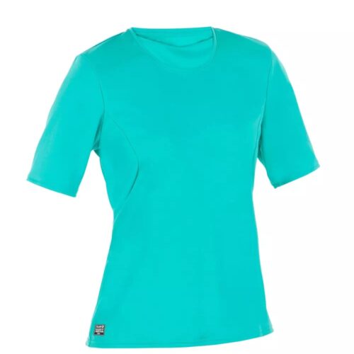 CAMISETA PROTECCIÓN SOLAR SURF UPF50+ MUJER OLAIAN VERDE - Imagen 2
