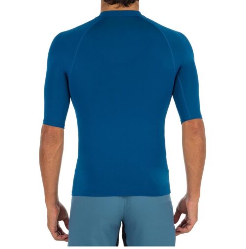 CAMISETA PROTECCIÓN SOLAR UPF50+ SURF HOMBRE TOP100 OLAIAN MANGA CORTA AZUL DE PRUSIA - Imagen 2