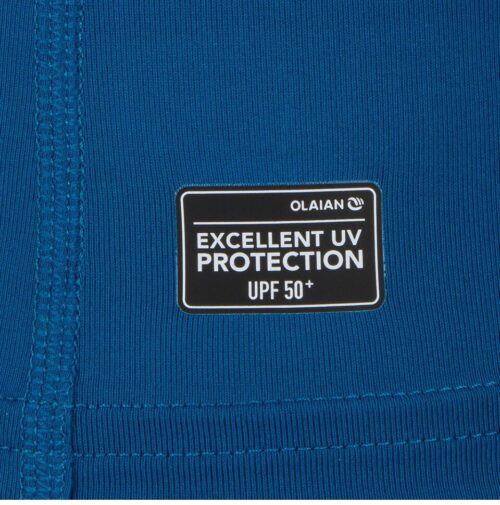 CAMISETA PROTECCIÓN SOLAR UPF50+ SURF HOMBRE TOP100 OLAIAN MANGA CORTA AZUL DE PRUSIA - Imagen 4