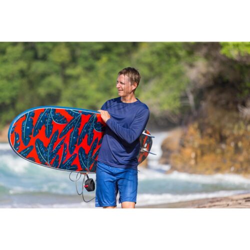 CAMISETA PROTECCIÓN SOLAR UPF50+ SURF HOMBRE ML OLAIAN AZUL NOCHE - Imagen 2