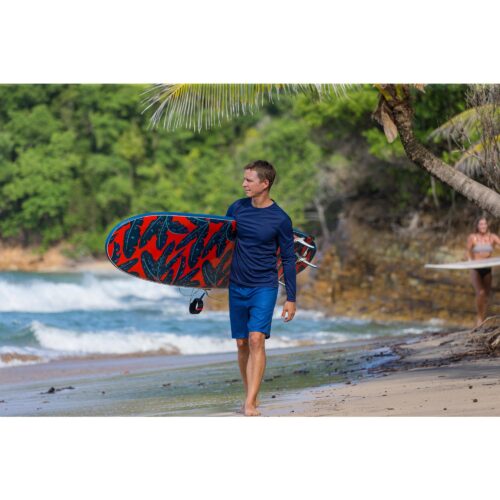 CAMISETA PROTECCIÓN SOLAR UPF50+ SURF HOMBRE ML OLAIAN AZUL NOCHE - Imagen 7
