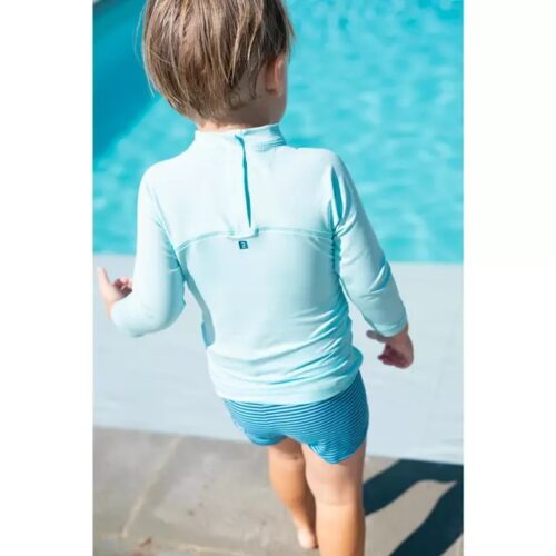 CAMISETA ANTI-UV UFP50+ BEBÉ MANGA LARGA NABAIJÍ AZUL NUBE - Imagen 3