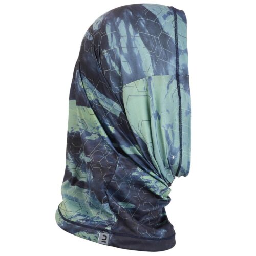 CUBRECUELLO PESCA 500 ANTI-UV UPF 50+ CAPERLAN AZUL VERDE ADULTO - Imagen 4