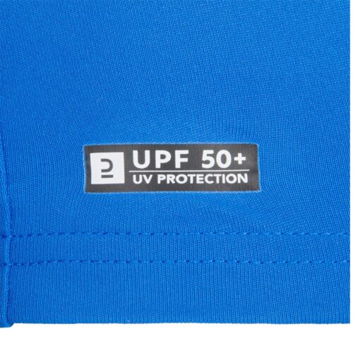 CAMISETA PROTECCIÓN SOLAR SURF UFP50+ NIÑOS OLAIAN ESTAMPADO ML AZUL - Imagen 5