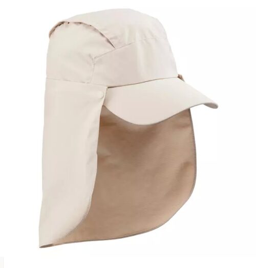 GORRA SENDERISMO Y TREKKING FORCLAZ 900 PROTECCIÓN SOLAR UPF 40+ BEIGE ADULTO