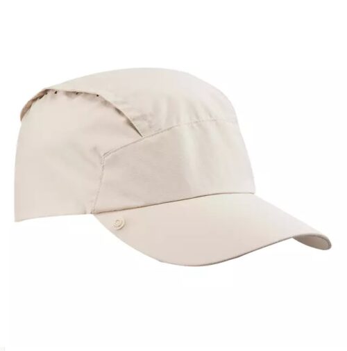 GORRA SENDERISMO Y TREKKING FORCLAZ 900 PROTECCIÓN SOLAR UPF 40+ BEIGE ADULTO - Imagen 6