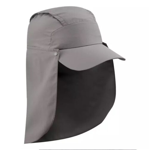 GORRA SENDERISMO Y TREKKING FORCLAZ 900 PROTECCIÓN SOLAR UPF 40+ GRIS ADULTO