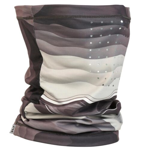 CUBRECUELLO PESCA 500 ANTI-UV UPF 50+ CAPERLAN GRIS NEGRO ADULTO