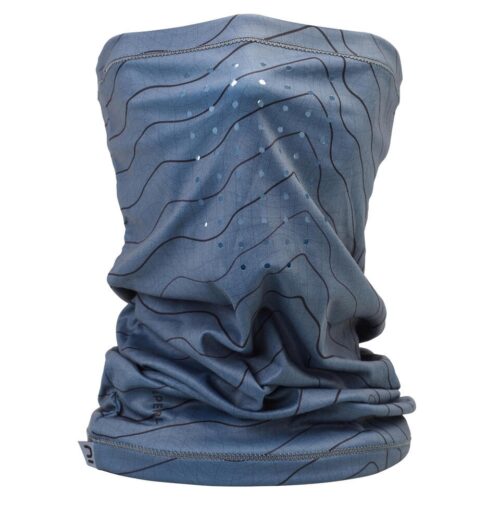 CUBRECUELLO PESCA 500 ANTI-UV UPF 50+ CAPERLAN GRIS AZUL ADULTO - Imagen 3
