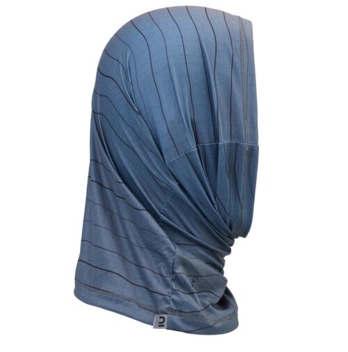 CUBRECUELLO PESCA 500 ANTI-UV UPF 50+ CAPERLAN GRIS AZUL ADULTO - Imagen 4