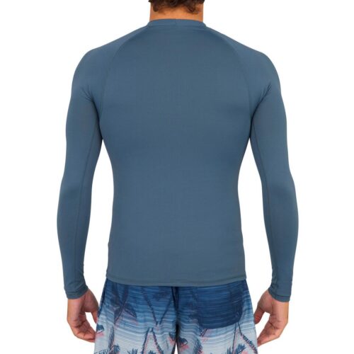 CAMISETA ANTI-UV SURF UFP50+ OLAIAN TOP 100 MANGA LARGA HOMBRE GRIS TORMENTA - Imagen 3