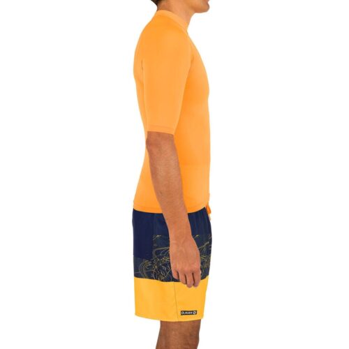CAMISETA PROTECCIÓN SOLAR UPF50+ SURF HOMBRE TOP100 OLAIAN MANGA CORTA MANDARINA - Imagen 3