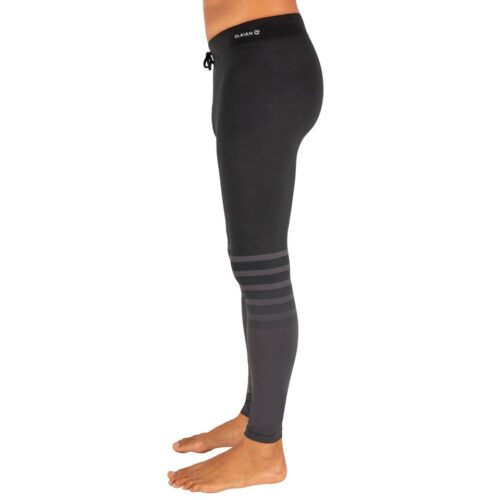LEGGINGS PROTECCIÓN SOLAR UFP50+ SURF HOMBRE OLAIAN 100 NEGRO - Imagen 3