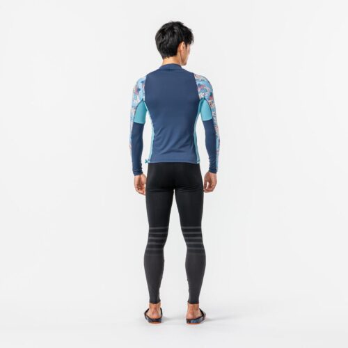 LEGGINGS PROTECCIÓN SOLAR UFP50+ SURF HOMBRE OLAIAN 100 NEGRO - Imagen 8