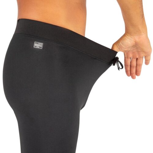 LEGGINGS PROTECCIÓN SOLAR UFP50+ SURF HOMBRE OLAIAN 100 NEGRO - Imagen 4