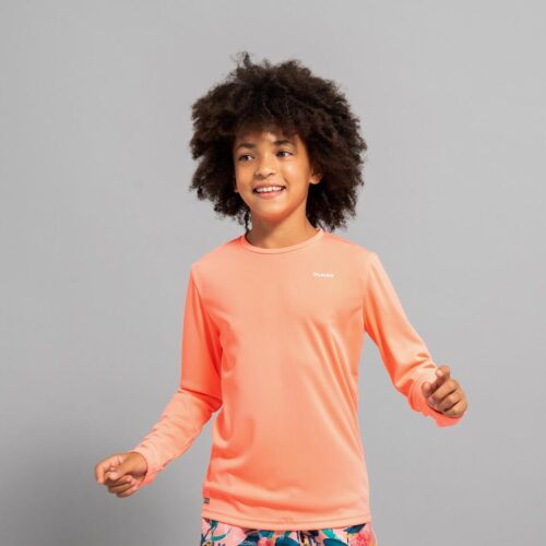 CAMISETA PROTECCIÓN SOLAR UFP50+ MANGA LARGA NIÑOS OLAIAN CORAL - Imagen 2