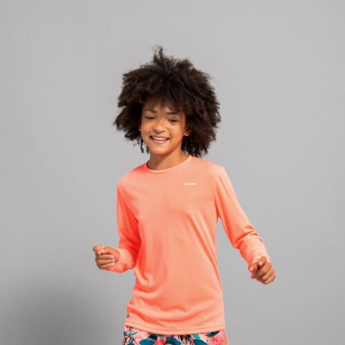 CAMISETA PROTECCIÓN SOLAR UFP50+ MANGA LARGA NIÑOS OLAIAN CORAL - Imagen 4