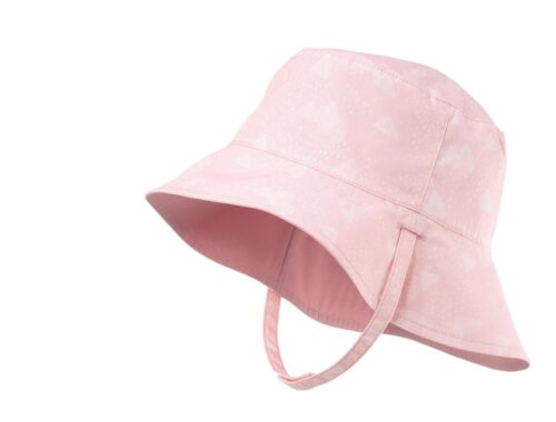 SOMBRERO ANTI UV UPF40+ NIÑOS REVERSIBLE QUECHUA MH100 ROSA VIEJO - Imagen 2