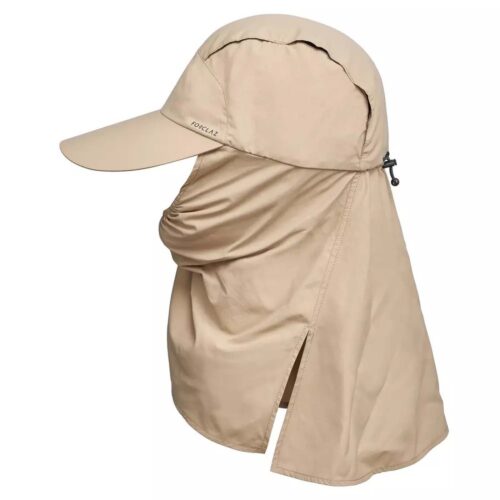 GORRA SENDERISMO Y TREKKING DESERT ANTI-UV UPF 40+ FORCLAZ  500 ADULTO ARENA ADULTO - Imagen 5