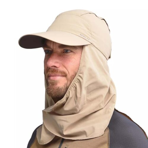 GORRA SENDERISMO Y TREKKING DESERT ANTI-UV UPF 40+ FORCLAZ  500 ADULTO ARENA ADULTO - Imagen 2