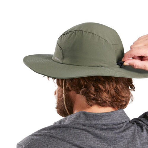 SOMBRERO DE TREKKING ANTI-UV UPF40+ FORCLAZ HOMBRE MT500 VERDE CAQUI - Imagen 4