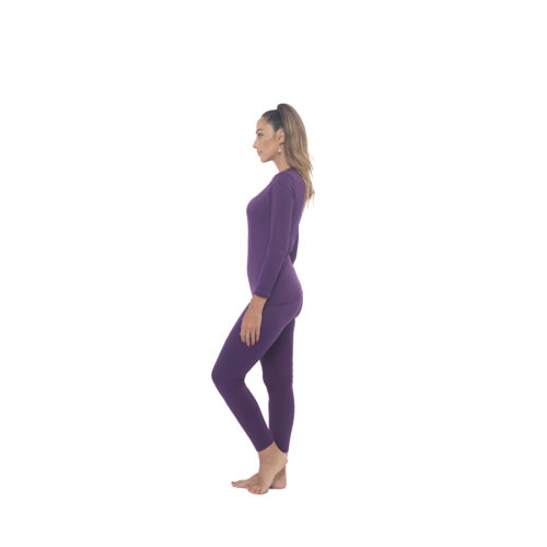 SET TÉRMICO PRIMERA CAPA WARM W100 SUMAQ MUJER VIOLETA - Imagen 3