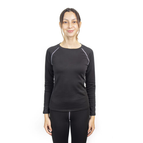 SET TÉRMICO PRIMERA CAPA WARM W500 SUMAQ MUJER NEGRO - Imagen 3