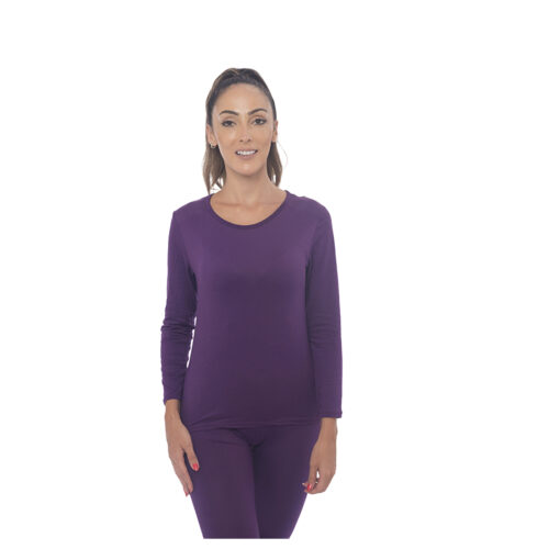 SET TÉRMICO PRIMERA CAPA WARM W100 SUMAQ MUJER VIOLETA - Imagen 5