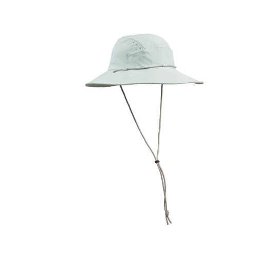 SOMBRERO DE TREKKING ANTI-UV UPF40+ FORCLAZ MUJER MT500 VERDE PÁLIDO