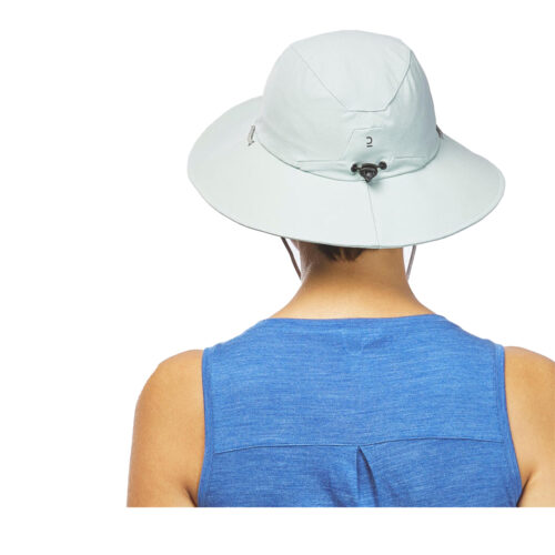SOMBRERO DE TREKKING ANTI-UV UPF40+ FORCLAZ MUJER MT500 VERDE PÁLIDO - Imagen 3