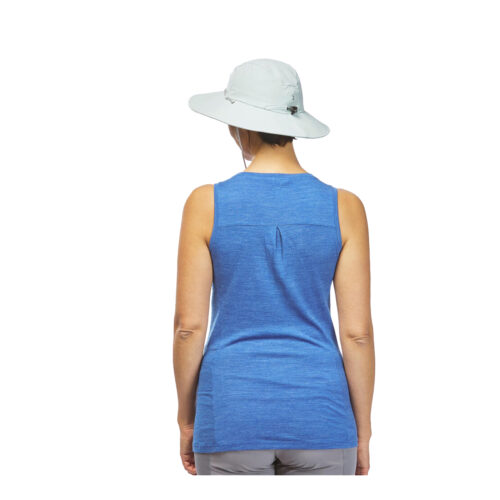 SOMBRERO DE TREKKING ANTI-UV UPF40+ FORCLAZ MUJER MT500 VERDE PÁLIDO - Imagen 5