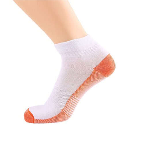 MEDIAS CORTAS DE COMPRESIÓN CON COBRE SUMAQ TERAPÉUTICO – ARTRITIS - ANTIBACTERIAL N/B PACK X 2 - Imagen 2
