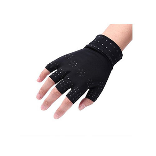 GUANTES DE COMPRESIÓN CON IMANES SUMAQ PARA ARTRÍTIS NEGRO ÚNICO - Imagen 2