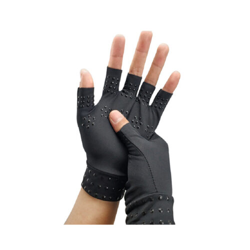 GUANTES DE COMPRESIÓN CON IMANES SUMAQ PARA ARTRÍTIS NEGRO ÚNICO